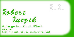 robert kuczik business card